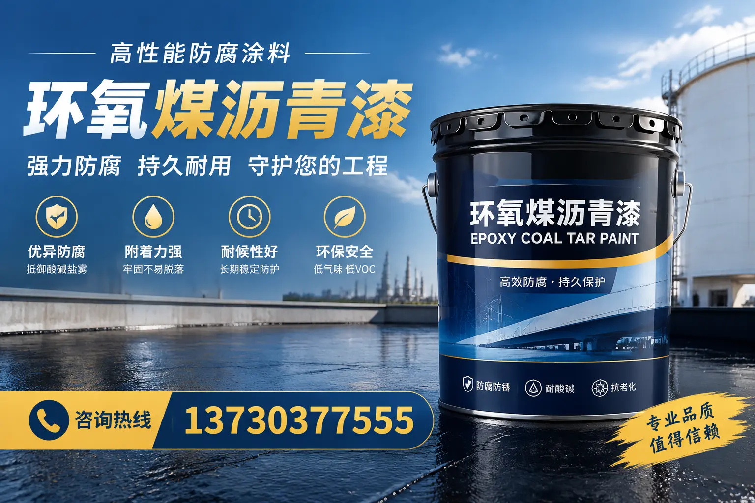 环氧煤沥青漆的耐久性分析，适合鹤岗的使用场景