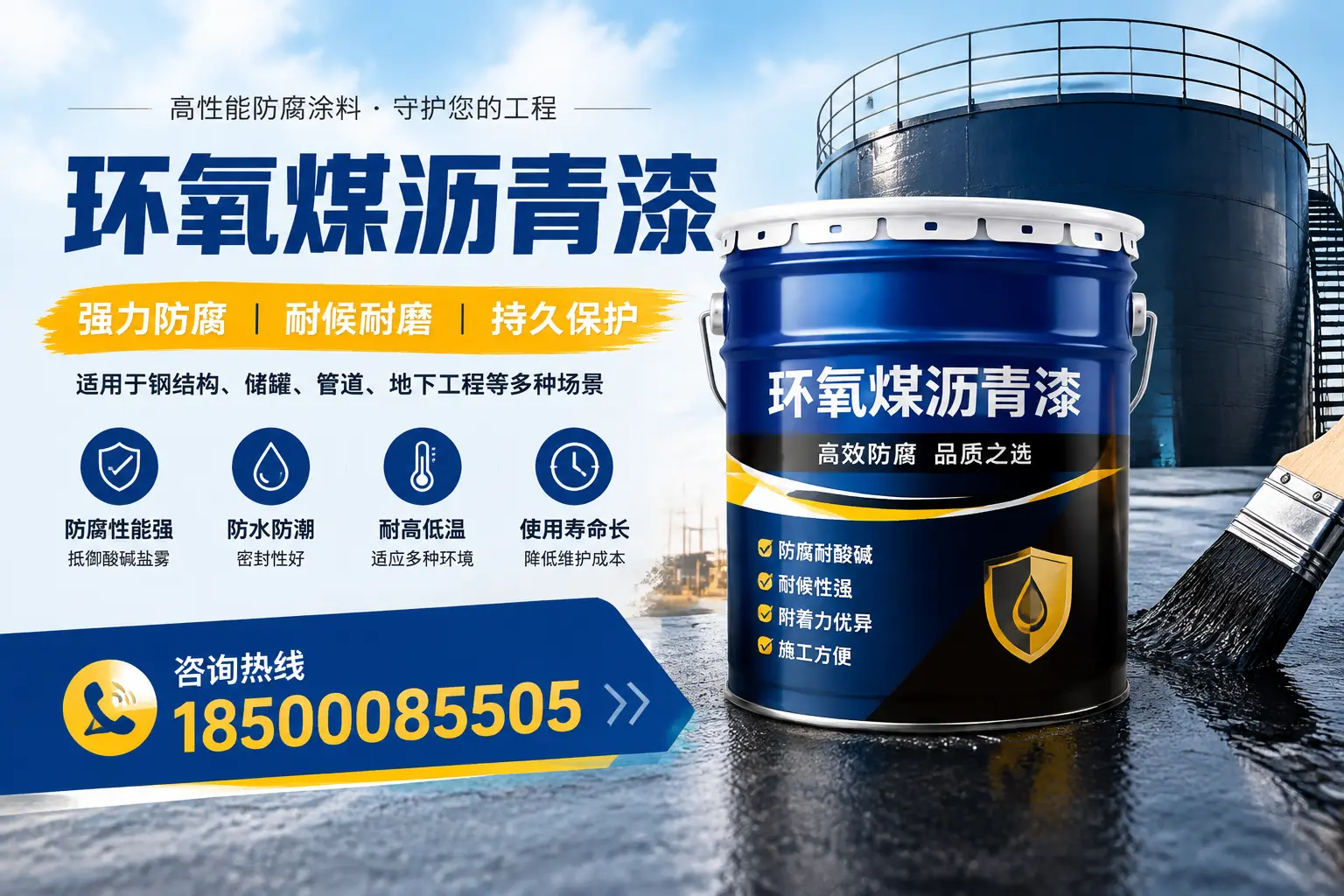 环氧煤沥青漆在工业中的应用，鹤岗企业的选择